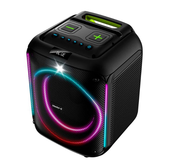 Parlante Karaoke Master-G Scratch Bluetooth 8in 5W TWS LED